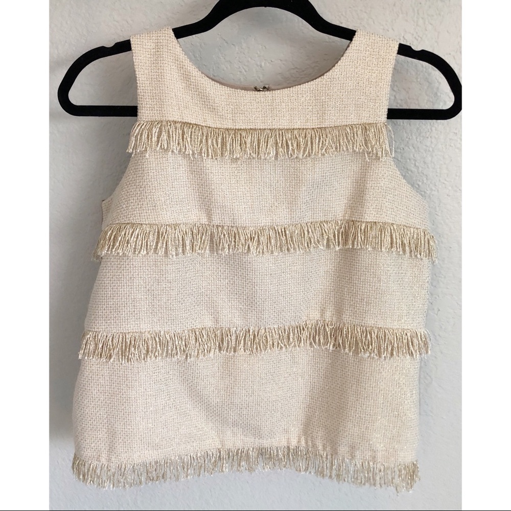 Anthropologie fringed blouse (Sunday in Brooklyn)